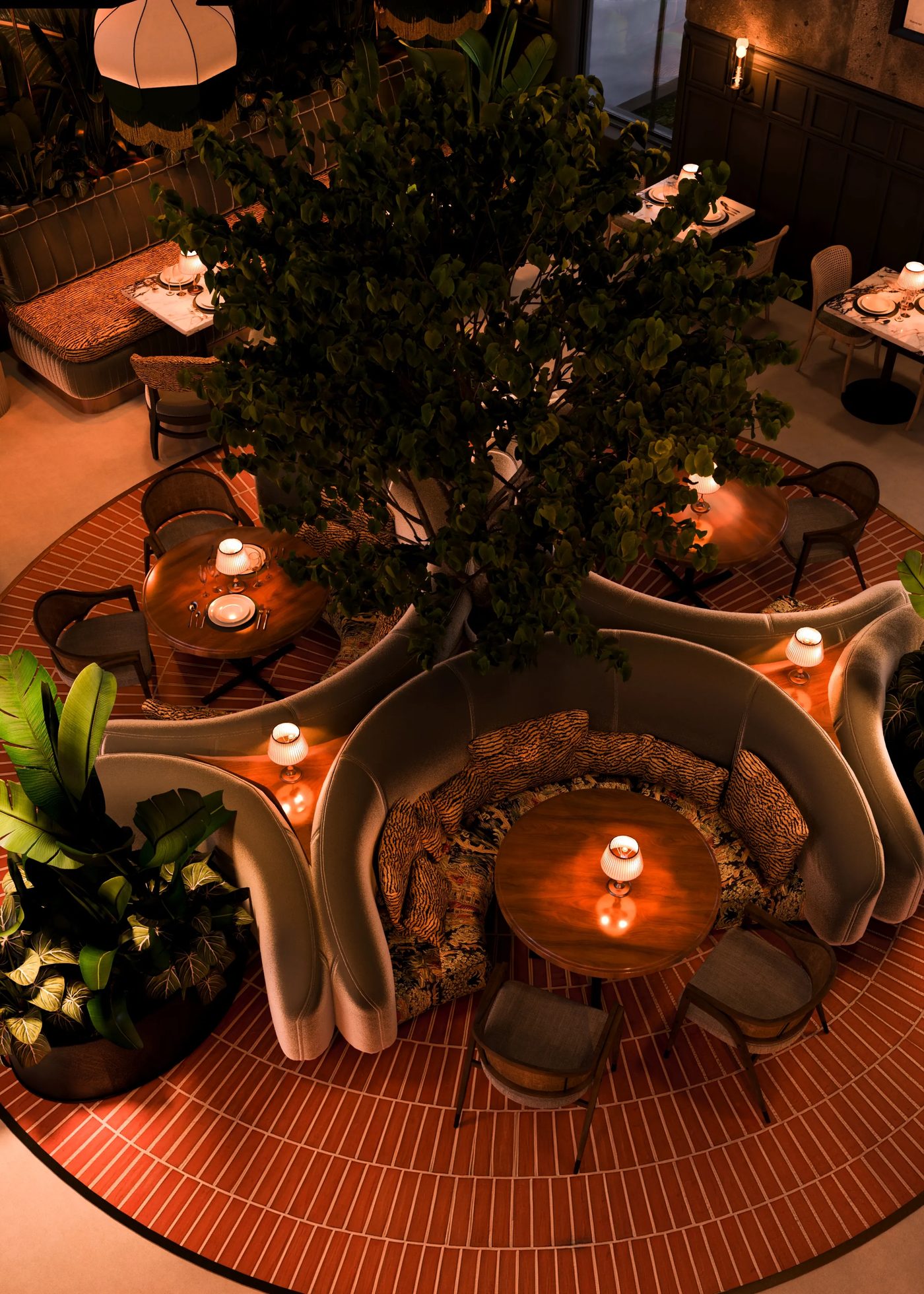 Restaurant and lounge interior — view 1