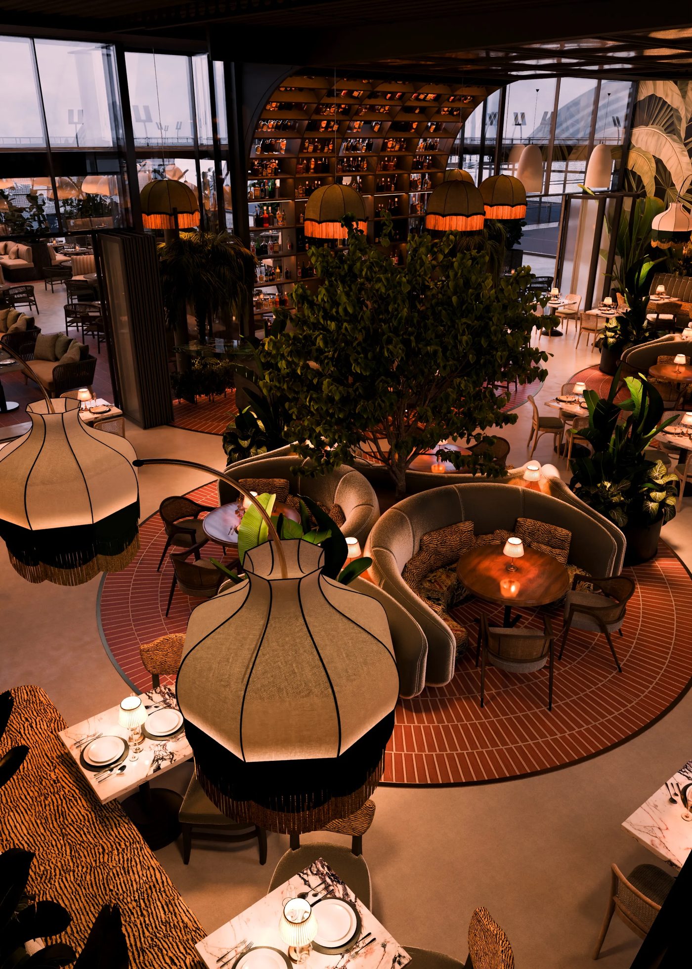 Restaurant and lounge interior — view 7