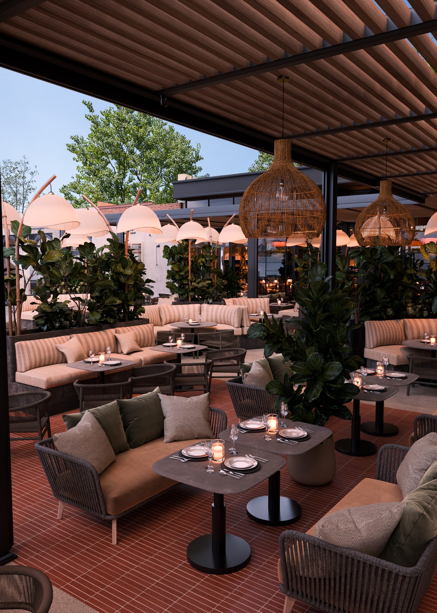 Restaurant and lounge terrace — view 8